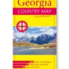 Georgia country tourist map (folded)